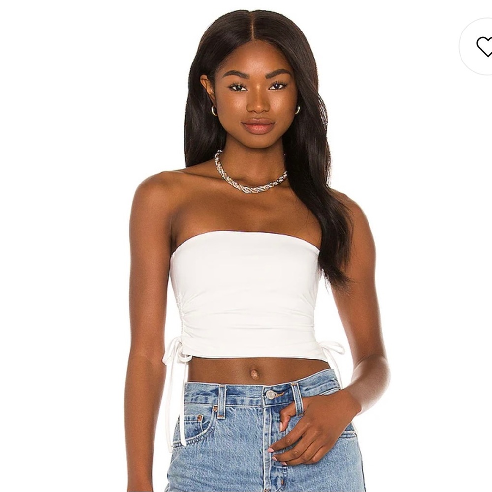 NWT Superdown Savy Strapless Top - White